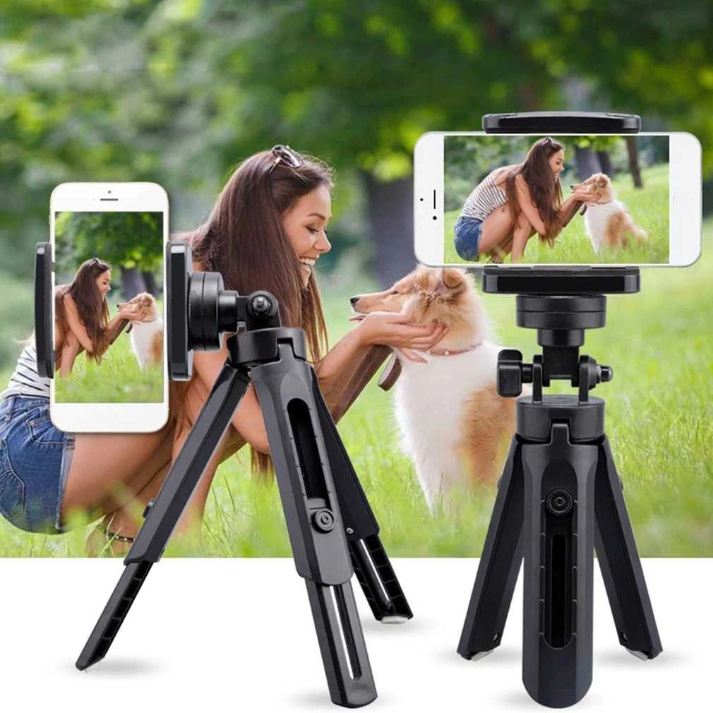APEN Tripod Mini Portable Rotatable 1/4 Inch Screw Phone Holder Travel Barang Unik - K-518