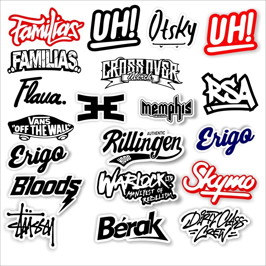 STIKER BRAND DISTRO BISA PILIH GRAFTAC HYPEBEAST LOCALBRAND STICKER VARIAN E