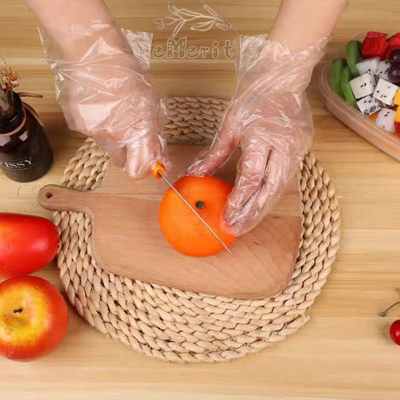 Sarung Tangan Sekali Pakai Food Grade Jenis Tarik Sarung Tangan Plastik Transparan Tebal Sarung Tangan Rumah Tangga