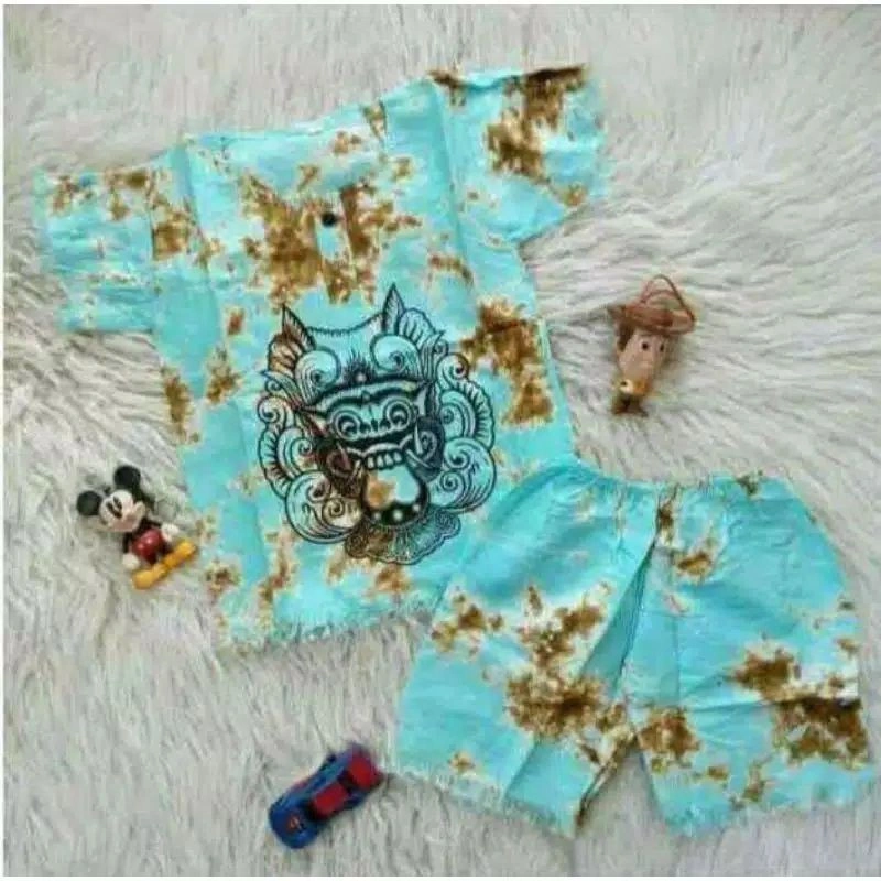 Setelan Baju RIK Barong Anak Bali Khas Daerah Bali Keren