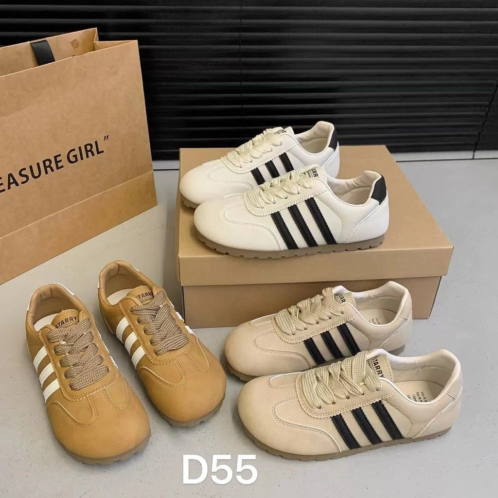 CF D55 Sepatu Tali Wanita STARRY Fashion List Shoes Casual With Box Bisa Cod