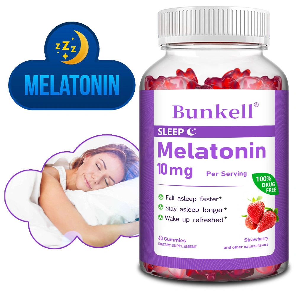 Bunkell Melatonin 10mg Gummies, Supports Sleep Health, Supports Immune Health, Supports Brain Clarity