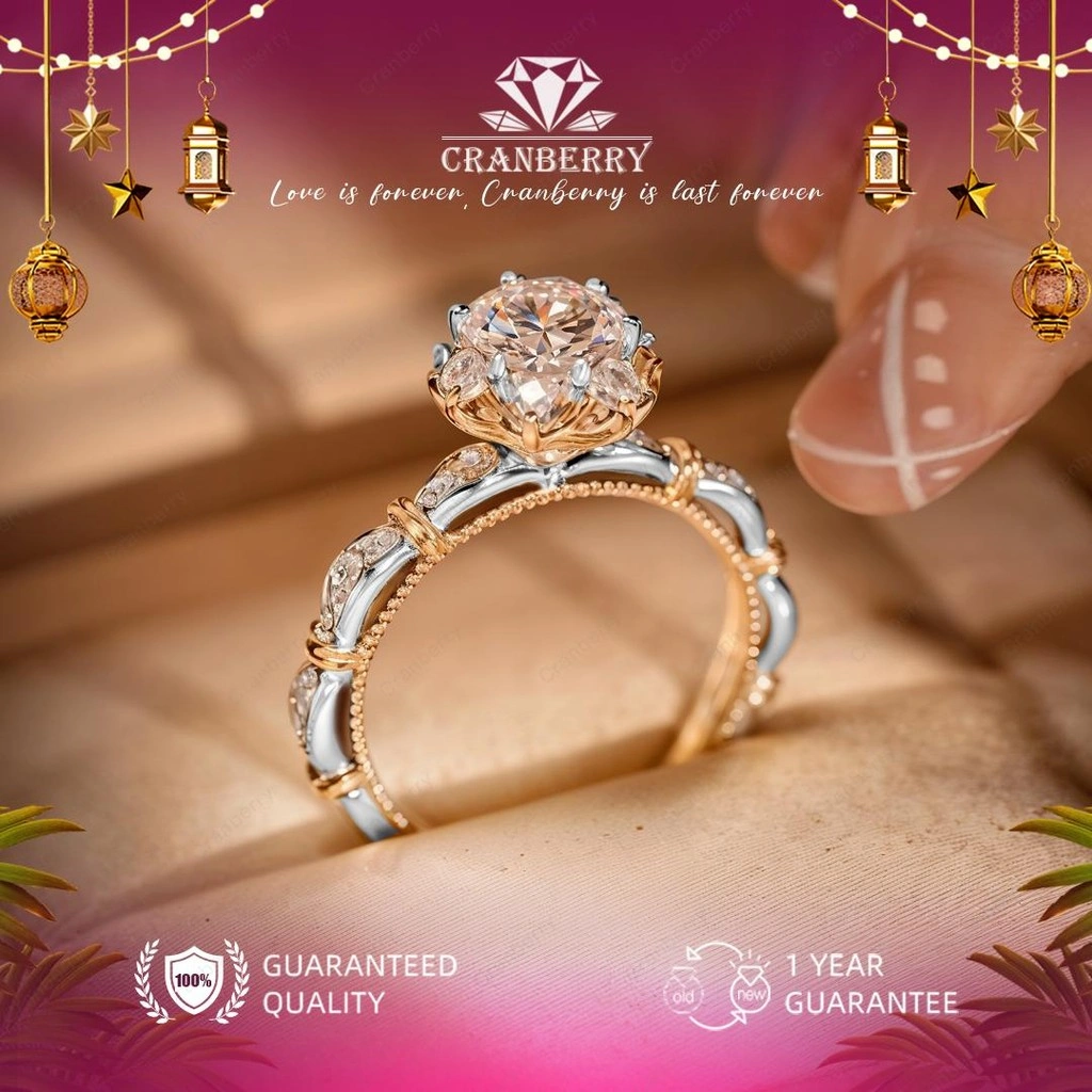 Cincin wanita elegant high quality Cranberry Jewelry original store cantik elegan lapis anti karat anti luntur anti berubah warna garansi 1 tahun Free Box R94