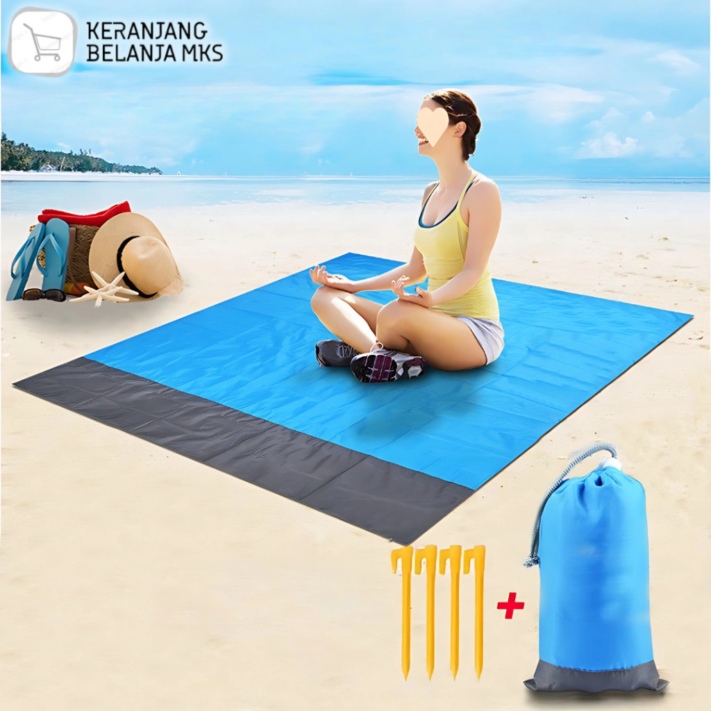 Matras Karpet Tikar Lipat Camping Kemah Tikar Piknik Waterproof Mat 140 x 200cm