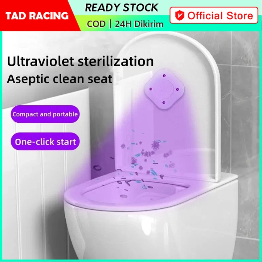 【TADRACING】Lampu UVC Smart Toilet Sterilizer Disinfection Portable Device Lampu UV Toilet