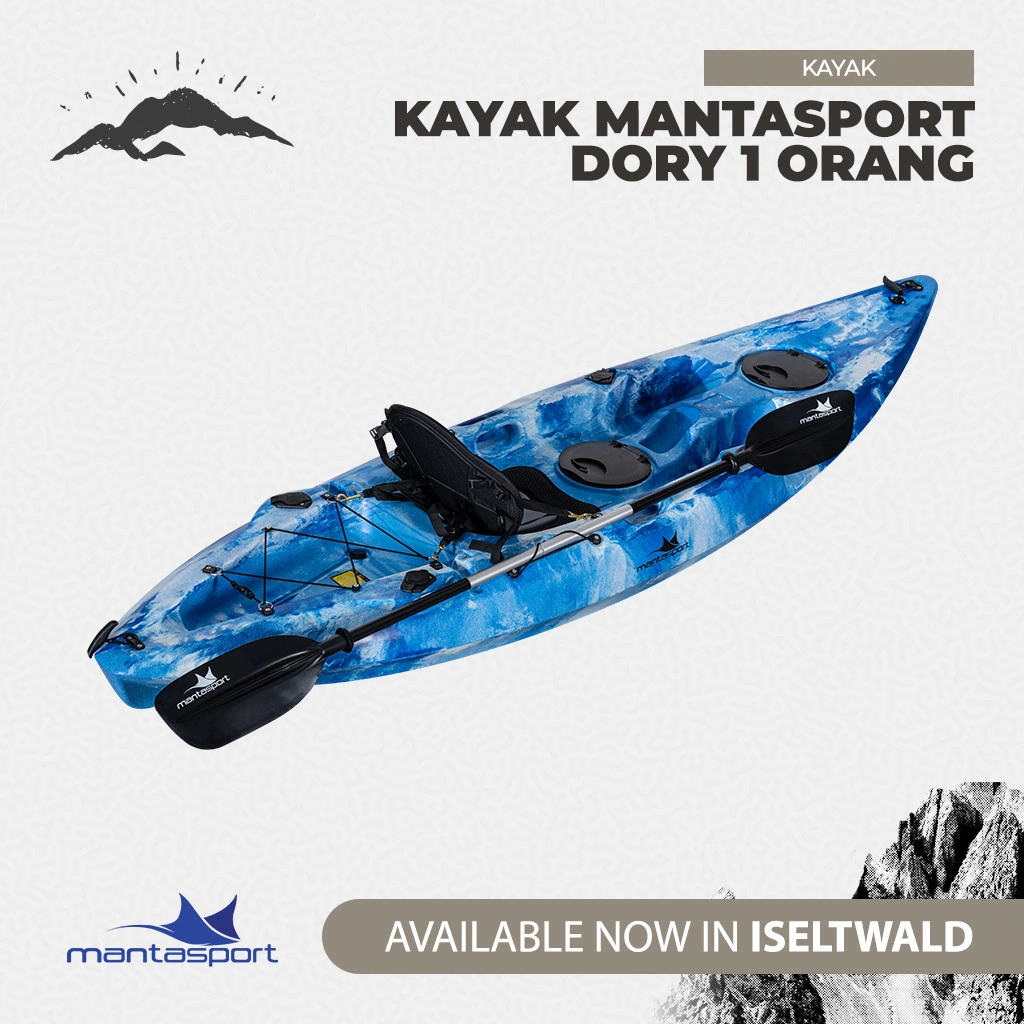 Kayak Mantasport Dory 1 Orang Perahu Wisata Air Free Dayung