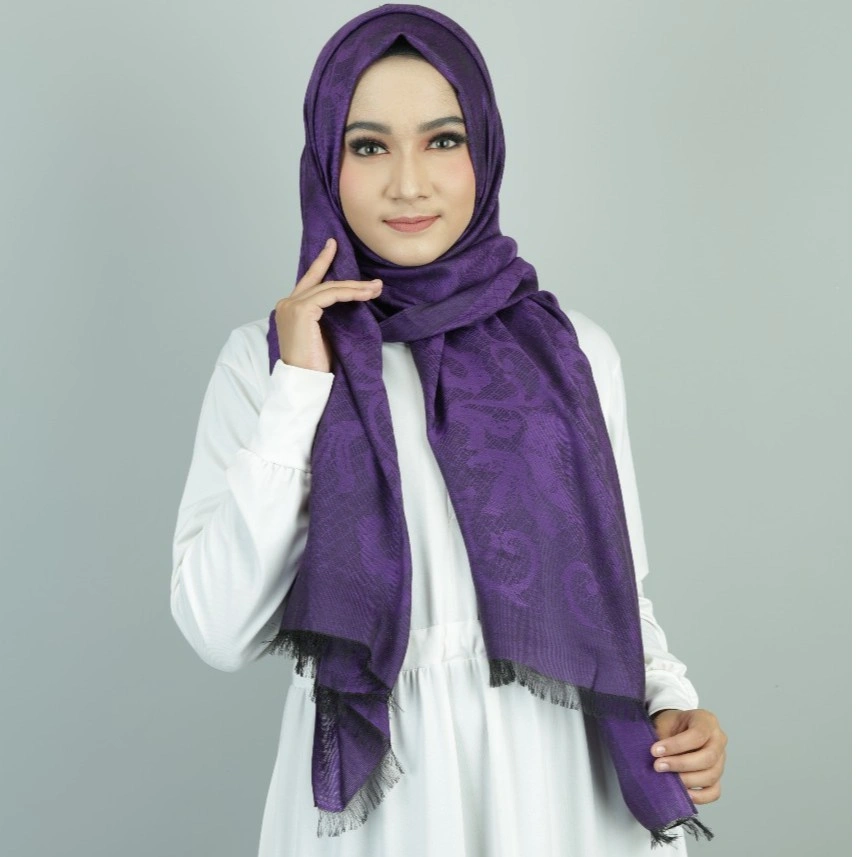 Mobasascarf Jilbab Pashmina Voal Katun Motif Import Syal/Scarf pasmina katun motif boxabstrak