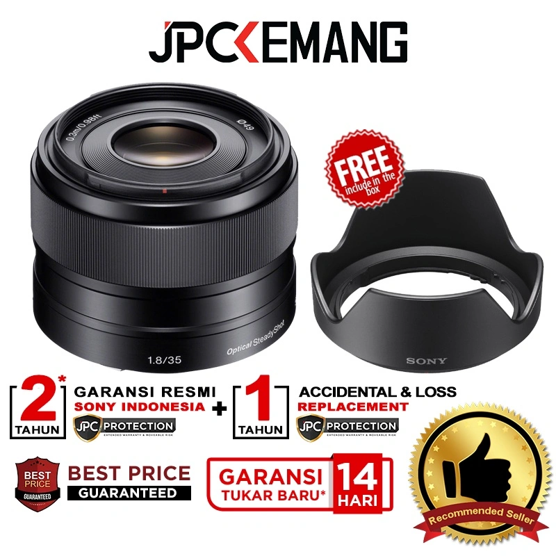 Sony E 35mm f1.8 OSS Prime Lensa Sony 35 mm f/1.8 Garansi Resmi