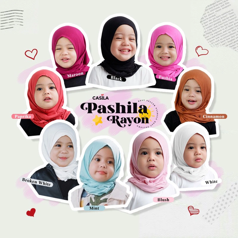 CASILA HIJAB PASMINA - HIJAB ANAK Pasmina Anak Instan Bahan Rayon
