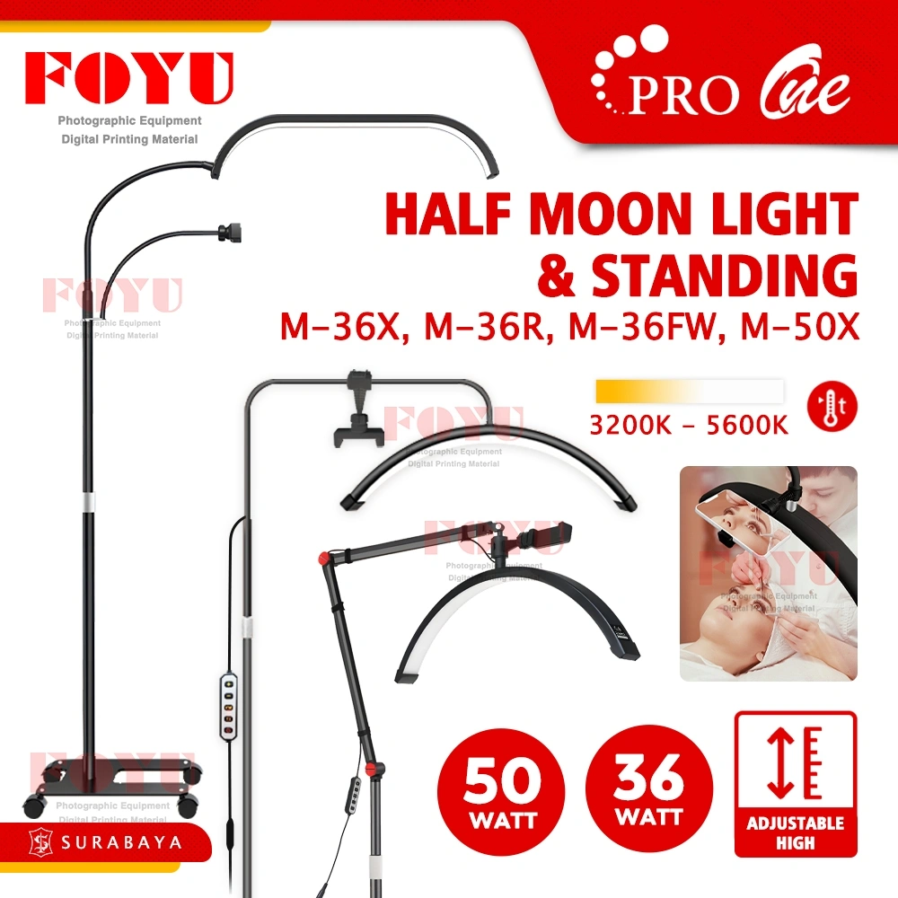 Pro One Moon Light LED Lampu Eyelash Extension Facial Half Moonlight Bulan Nail Art 36 50 Watt M-36X M-36RN II M-36FW M-50X M-36RW