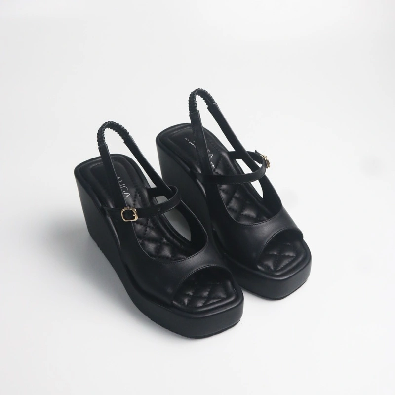 Alica - Zaskia Sandal Sepatu Wedges Wanita Kekinian