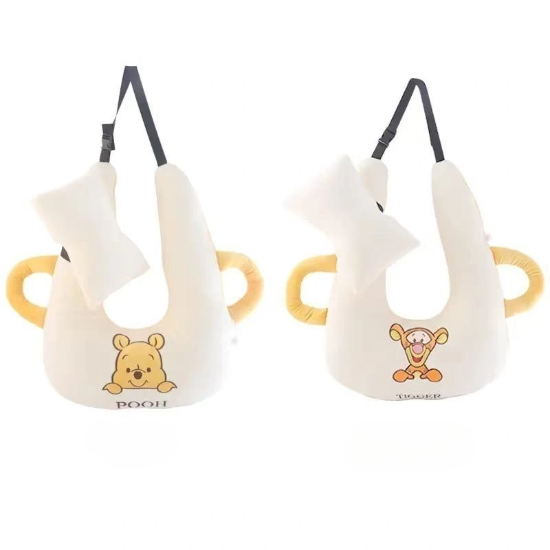 Bantal mobil multifungsi animasi Mickey Minnie Pooh Bear untuk mencegah tercekik bagi orang dewasa dan anak-anak