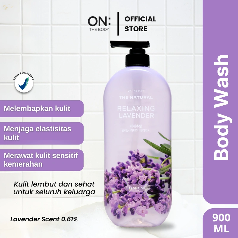 On The Body The Natural Relaxing Body Wash Lavender Scent (900ml)