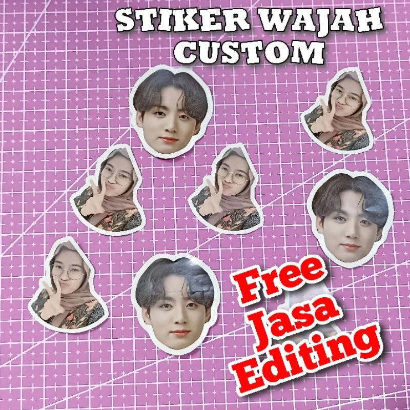 Stiker Foto Wajah Unik Gratis Jasa Editing Foto 1 Pack Isi 5 Pcs