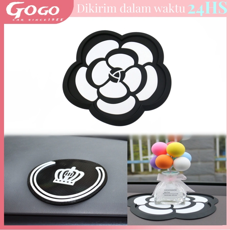 Alas Dashboard Mobil Anti Slip Bunga kamelia CROWN Series Kualitas Premium