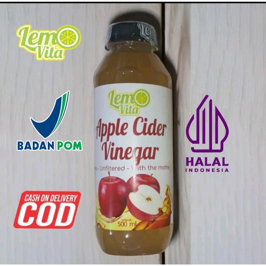 [CAMPAIGN 8.8] Lemovita Cuka Apel Apple Cider Vinegar 500ml