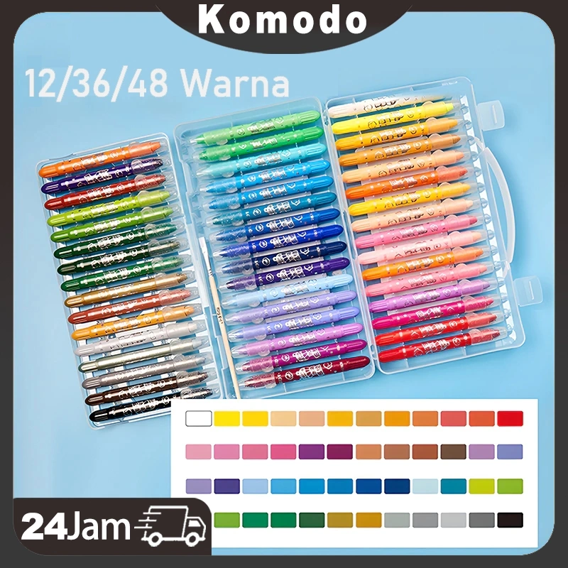 CRAYON GRASP / CRAYON GRASP MATA SEDANG / WATER SOLUBLE CRAYON / KRAYON WARNA / SILKY CRAYON