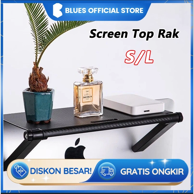 Screen Top TV Komputer Rack/Rak TV Atas/Multifungsi Tempat Modem Remote Tatakan Atas TV/Screen Top Rak