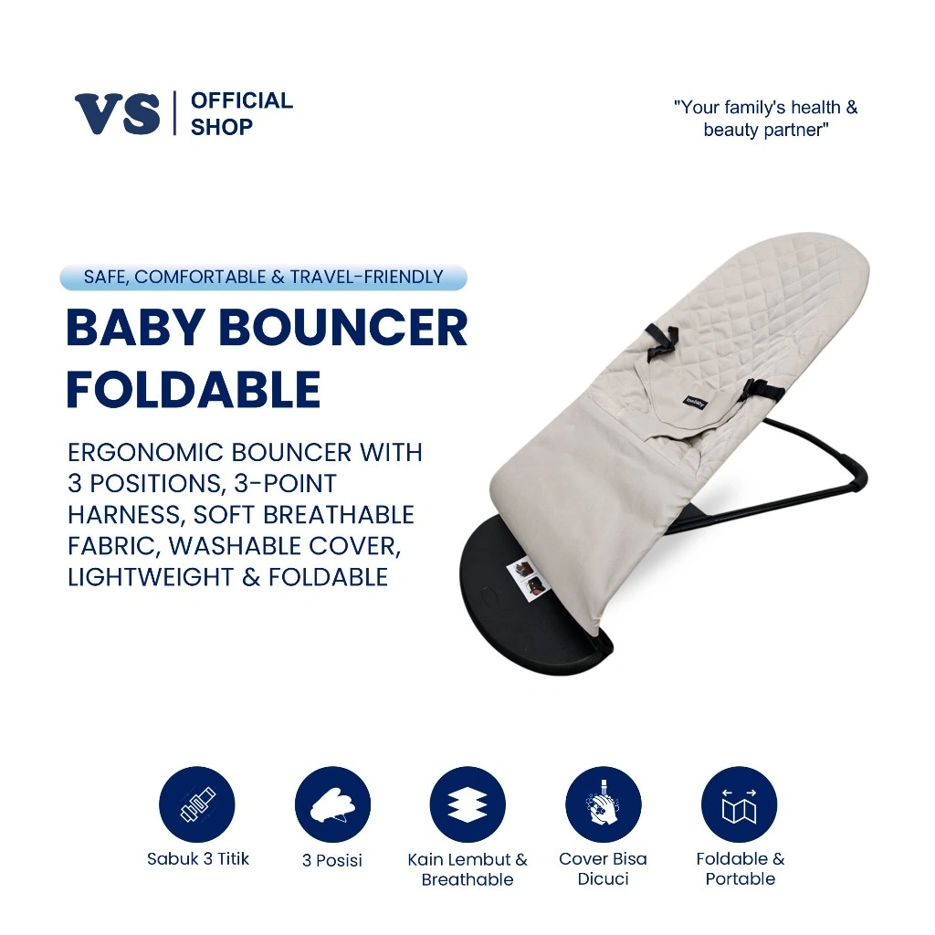 Varen Skin Occuwezz Baby Bouncer Foldable Adjustable Rocker Ayunan Bayi - OW40
