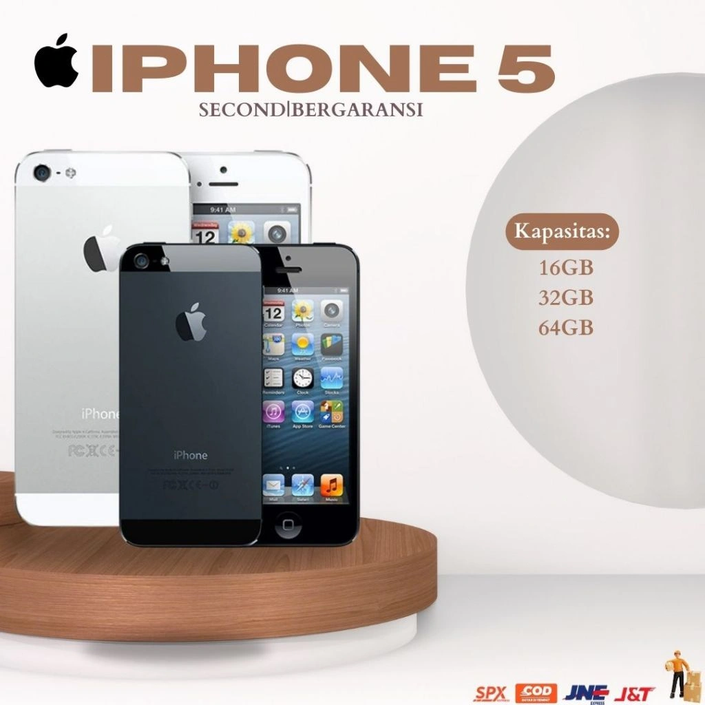 HP IPHONE 5 SECOND MURAH BERKUALITAS DAN TERJANGKAU || KAPASITAS INTERNAL 16GB/32GB/64GB
