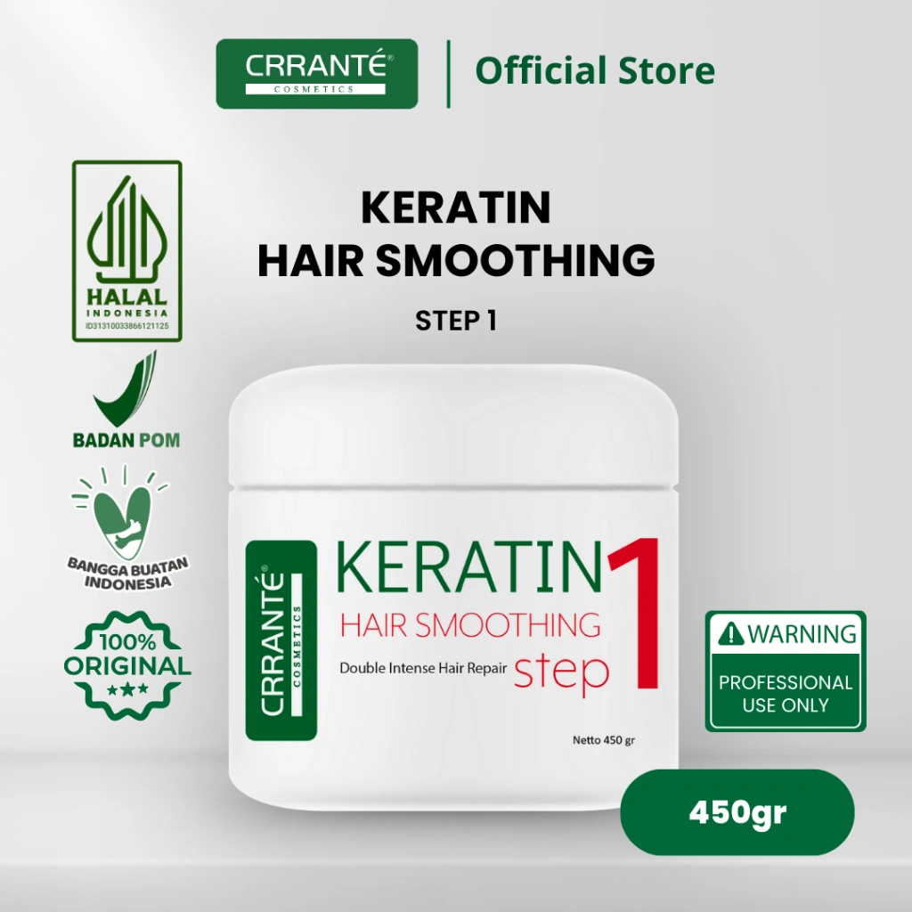 Crrante Keratin Hair Smoothing Step 1 450 gr - Double Intense Hair Repair
