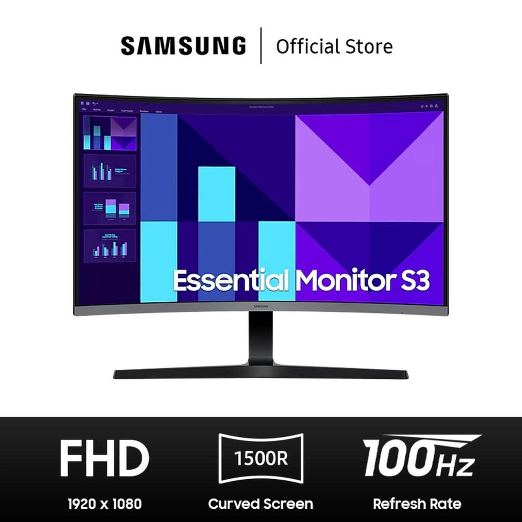 Monitor Samsung 32 inch S32D396GAE Curved Full HD 32" Inch VA FHD 100Hz