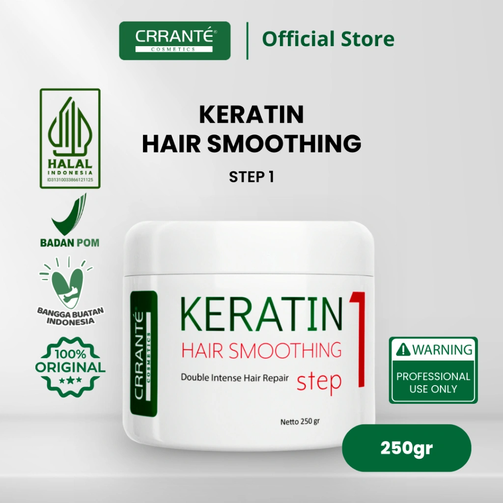 Crrante Keratin Hair Smoothing Step 1 - 250 gr - Double Intense Hair Repair