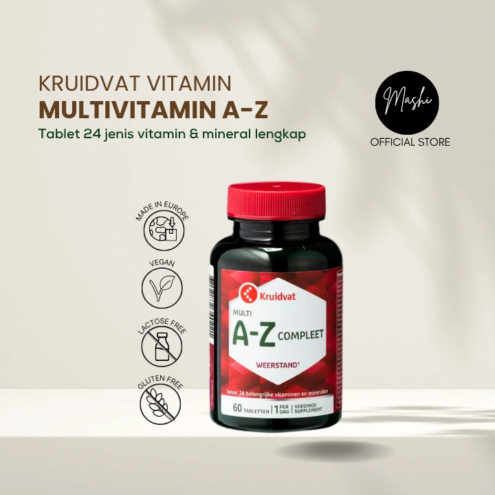 Kruidvat Multivitamin A-Z | Multivitamin Dewasa dan Anak-Anak | Multivitamin 100% Original Belanda