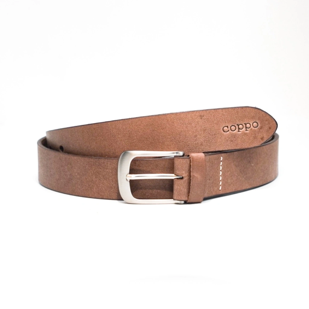 Coppo Leather Ikat Pinggang Kulit Asli tipe Kazep Vol 1 - Sabuk Pria Kulit Kerbau Pull Up Premium