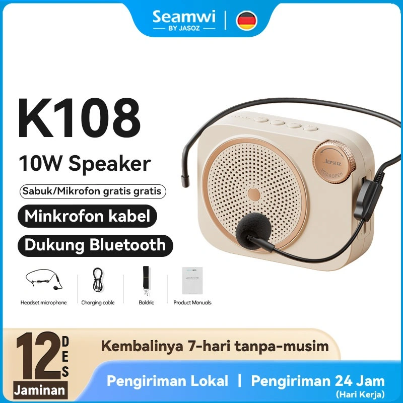 Seamwi Portable Amplifier Speaker Mini Guru Tour Guide Pidato Speaker Pinggang Dengan Kabel With Mic