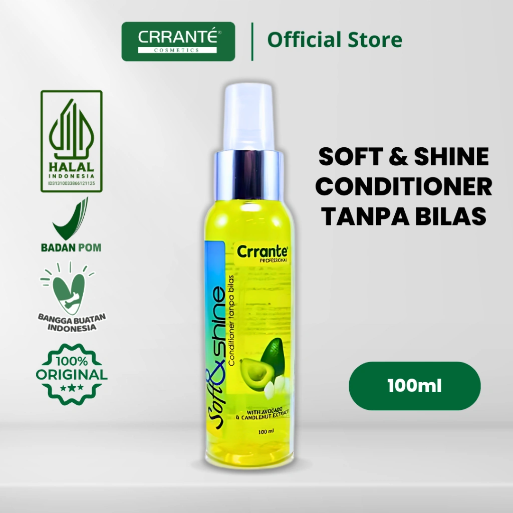 Crrante Conditioner Soft & Shine Tanpa Bilas 100 ml