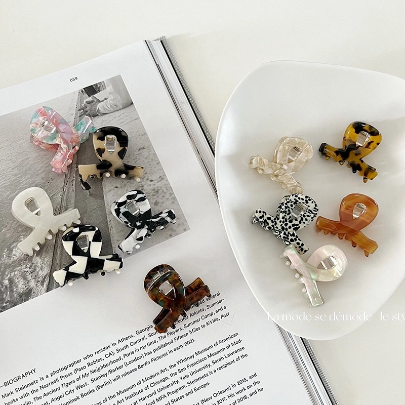 [CUCI GUDANG] JEPIT SHARK MINI GLOSSY MOTIF LEOPARD CHECKERED MARBLE MARBEL KOTAK HITAM PUTIH JEPITAN RAMBUT PONI SMALL KECIL KOREA KOREAN HAIR CLAW CLIP AKSESORIS ANAK