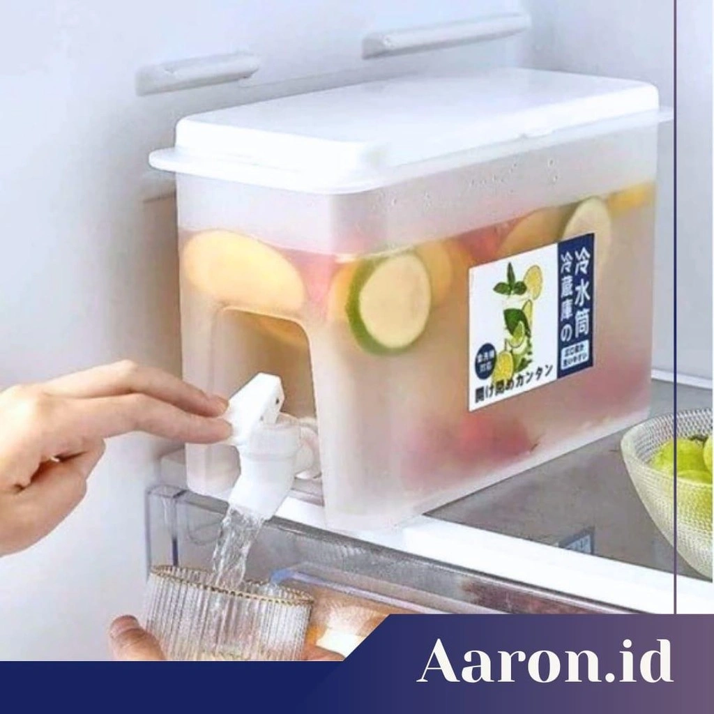 AARON.ID | DISPENSER KULKAS 2LITER SERBAGUNA DRINK WATER JAR JUICE MINI PORTABLE
