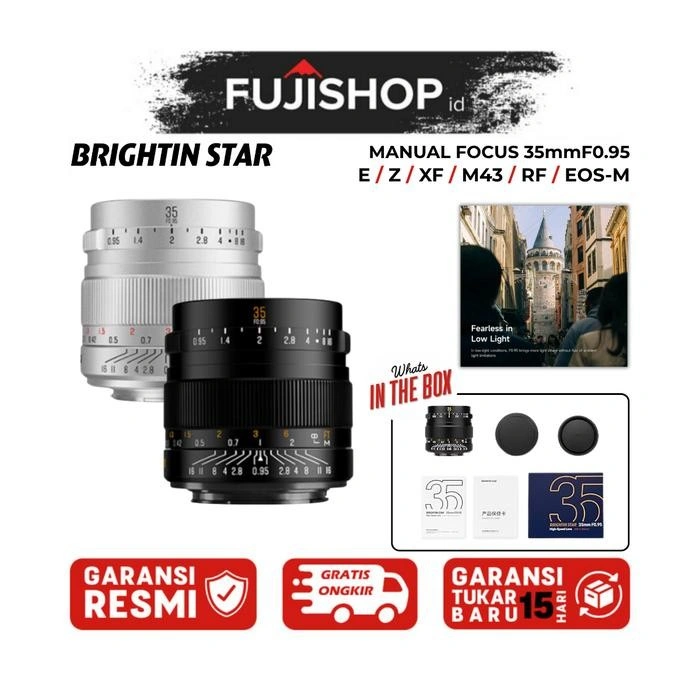Brightin Star Manual Focus 35mm F0.95 / Brightin Star MF 35mmF0.95 APS-C Prime Lens