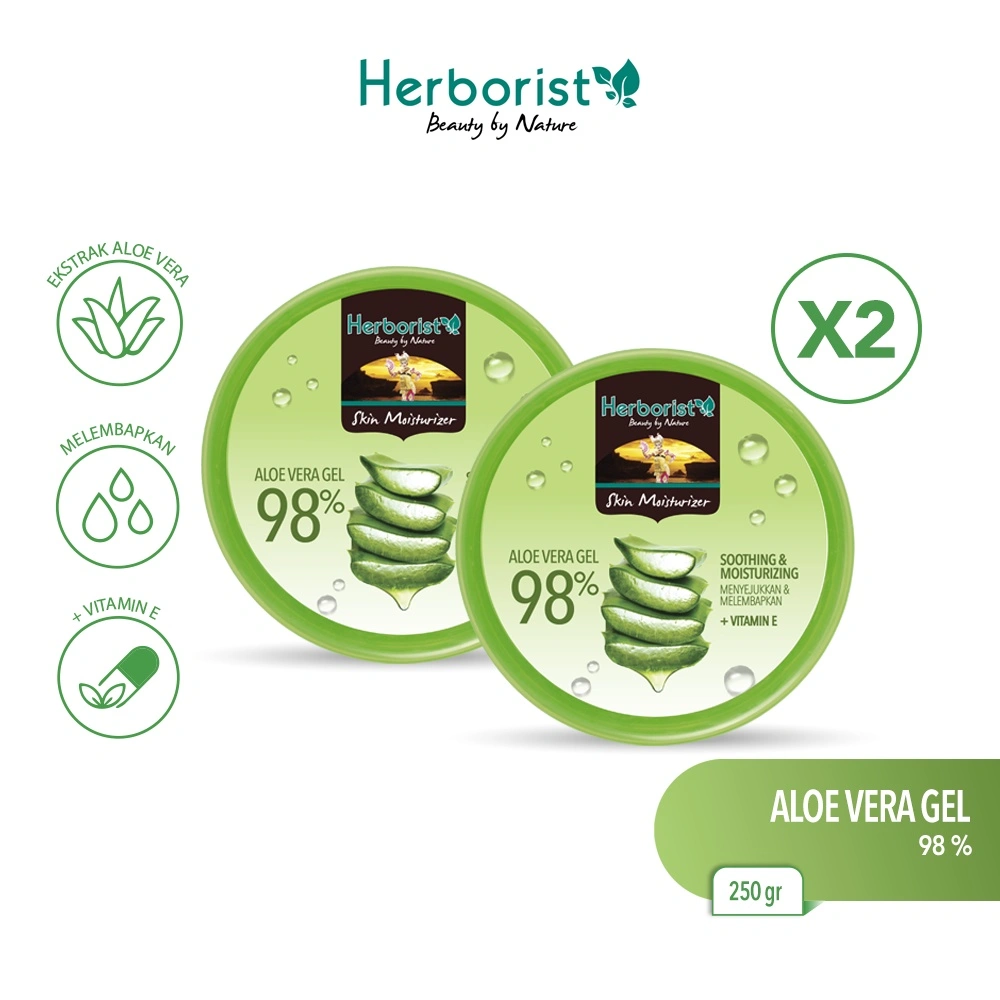 Herborist Aloe Vera Gel Pot 250gr x2