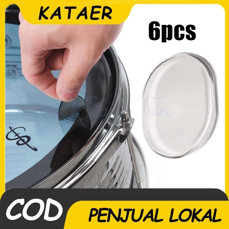 6Pcs/Set Peredam drum Gel mute drum Drum mute silicone gel Drum Peredam Suara