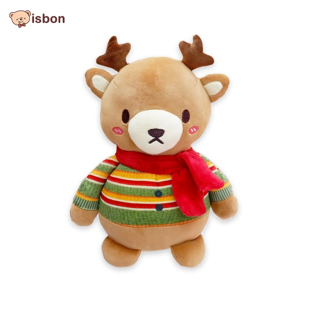Boneka RUSA SWEATER baby deer winter christmas musim dingin salju untuk kado natal dan souvenir hadiah ulang tahun anak non alergi lulus SNI-istana boneka