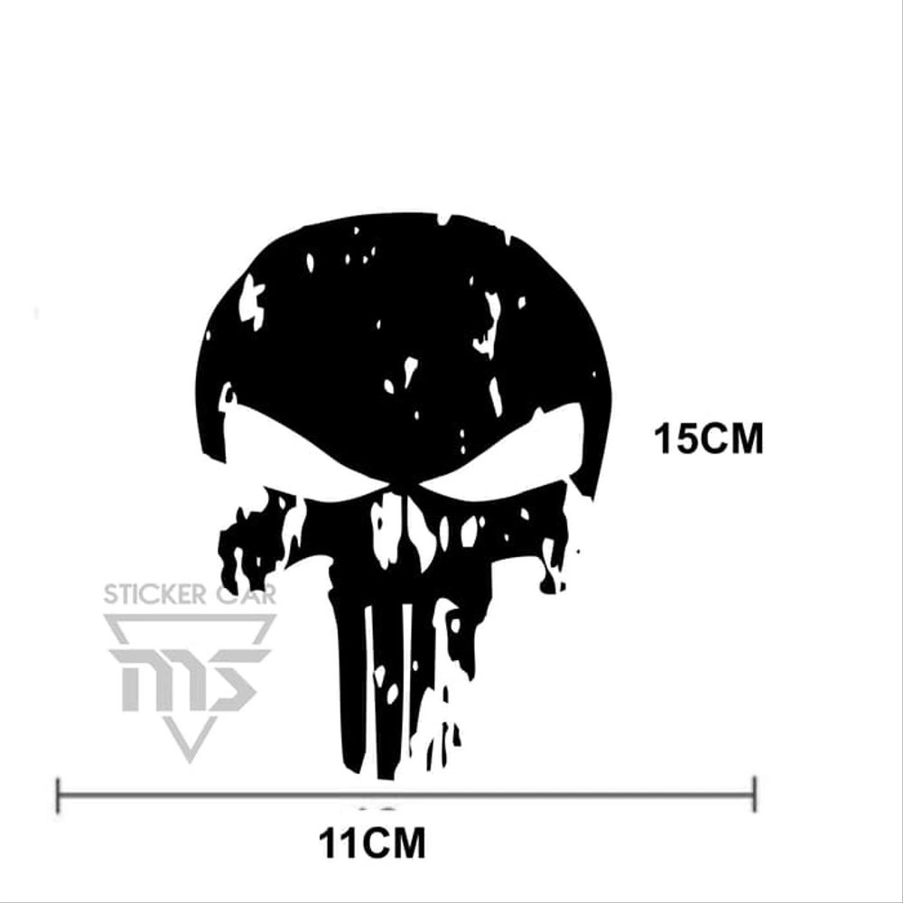 STICKER STIKER PUNISHER TENGKORAK MOBIL MOTOR LAPTOP BUMPER DLL