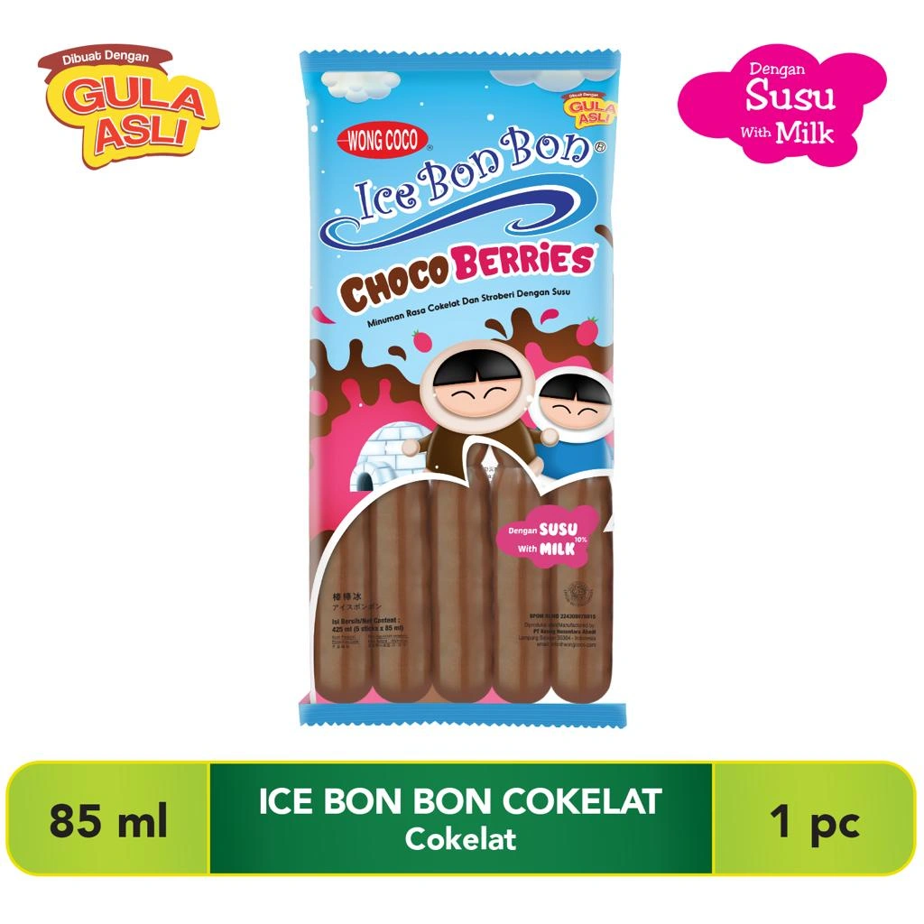Wong Coco Ice Bon Bon Choco Berries Isi 5
