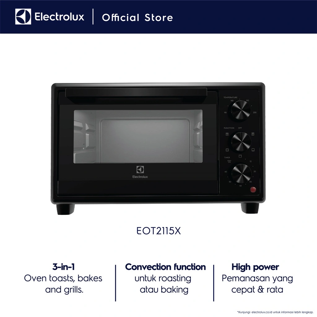 Electrolux Oven Listrik 21L EOT2115X / EOT 2115X / EOT 2115 X