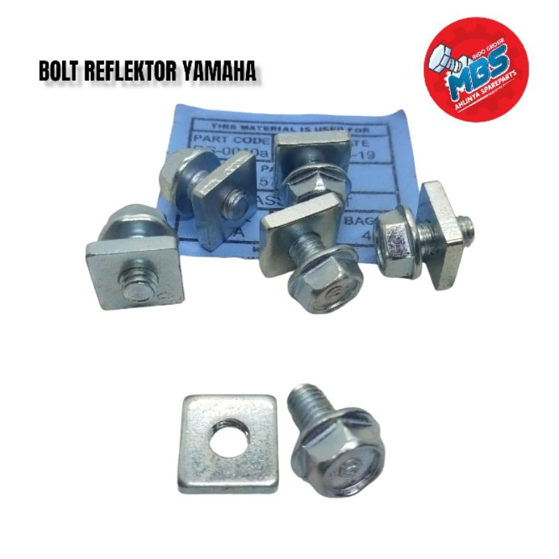 BAUT BOLT STELAN LAMPU DEPAN YAMAHA BAUD REFLEKTOR LAMPU YAMAHA BAUT 10 RING KOTAK