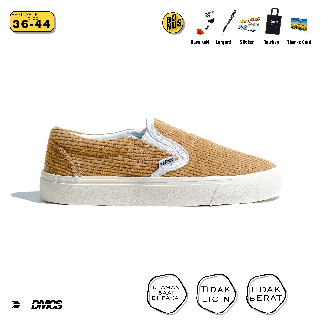 SEPATU DMCS - SLIP ON CORDUROY MOCA