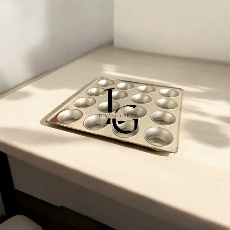 Loyang Muffin cupcake/Muffin Pan 6 9 12 16 lubang bahan almunium