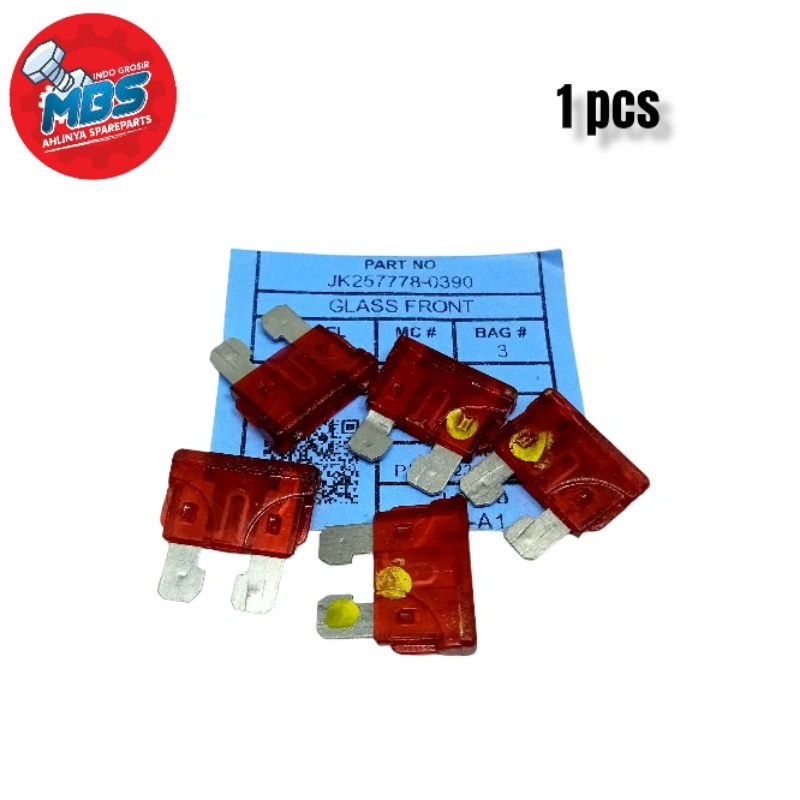 FUSE SIKRING 10A AMPER BESAR WARNA MERAH SIKRING ORIGINAL