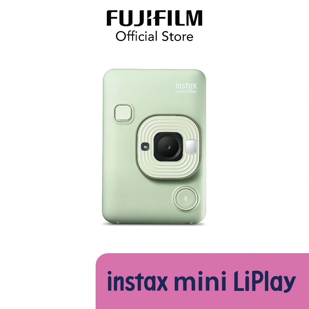 FUJIFILM Instax Mini Liplay Kamera Instan Hybrid & Printer Foto Instax dalam Satu Gadget