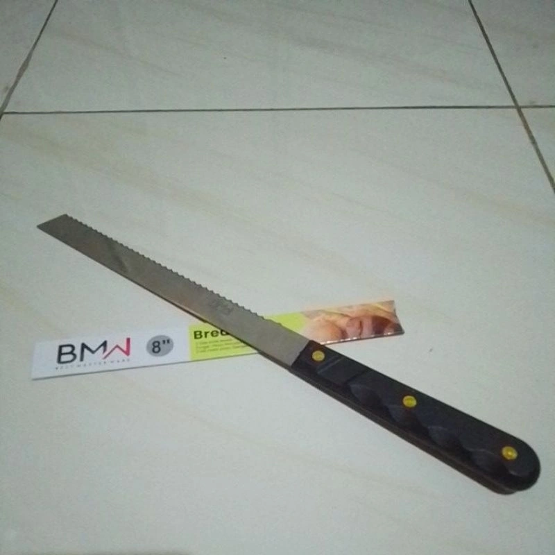 Pisau roti pemotong kue pisau bergerigi