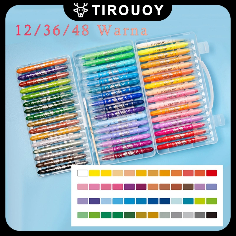 CRAYON GRASP / CRAYON GRASP MATA SEDANG / SILKY CRAYON / WATER SOLUBLE CRAYON / KRAYON WARNA