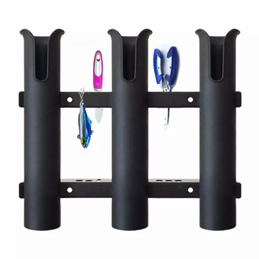 Rod holder bracket joran boat kapal kayak perahu jukung 3 tube