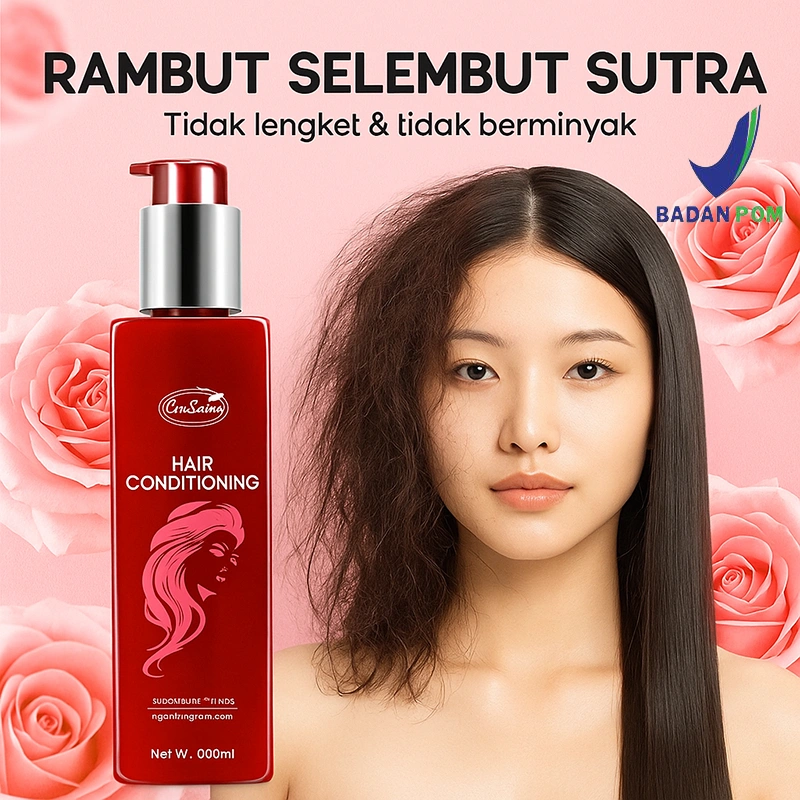 CinSulin Conditioner Rambut 200ml – Rambut Lembut & Wangi, Anti Kusut, Tidak Lengket, Melembapkan & Menutrisi Rambut Kering Rusak | Pelembap Rambut / Pengondisi Rambut / Serum Spa Rambut / Hair Care / Perawatan Rambut Rusak Rontok Diwarnai