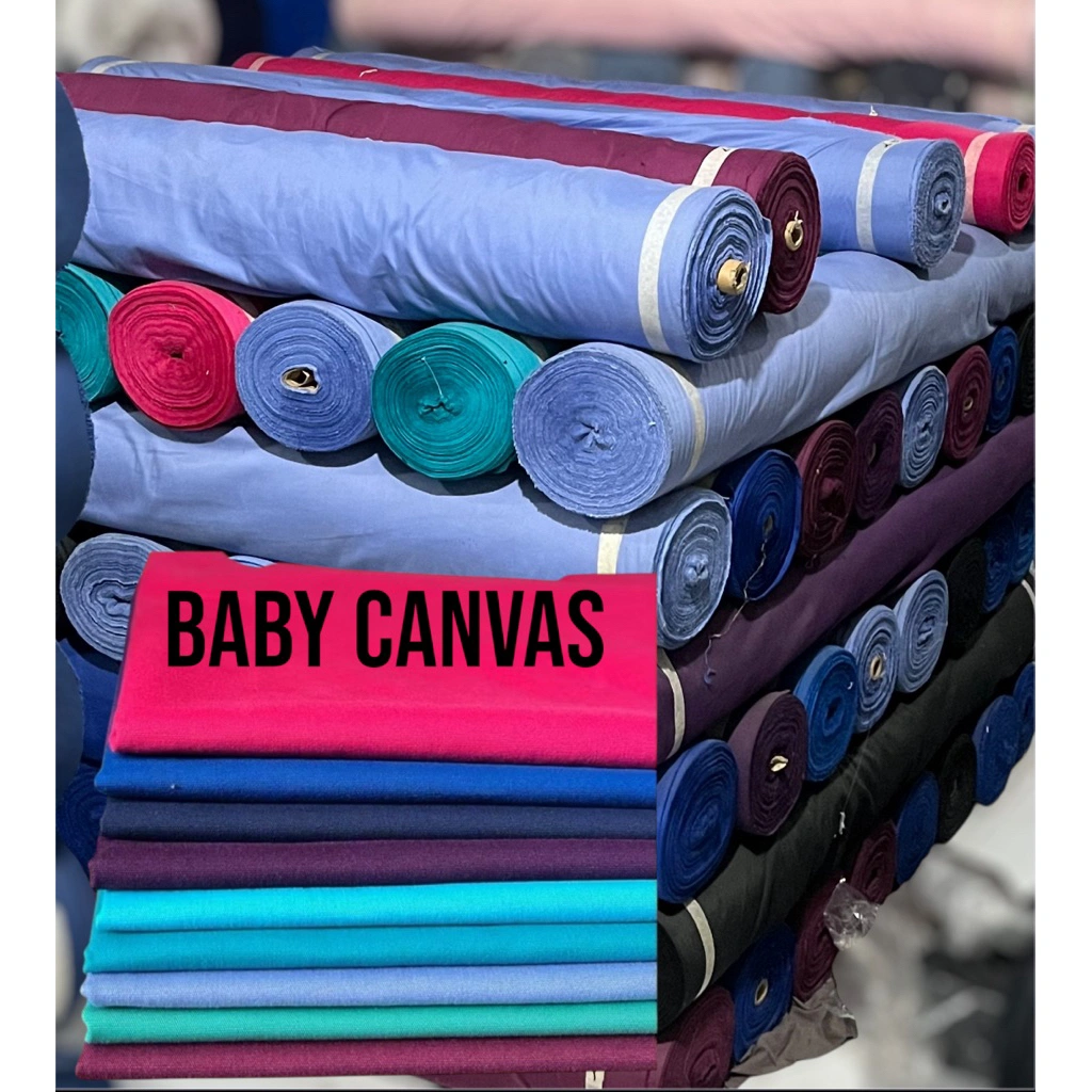 Kain baby kanvas polos | bahan kain canvas cotton 150cm x 50cm ( 0,5 meter )